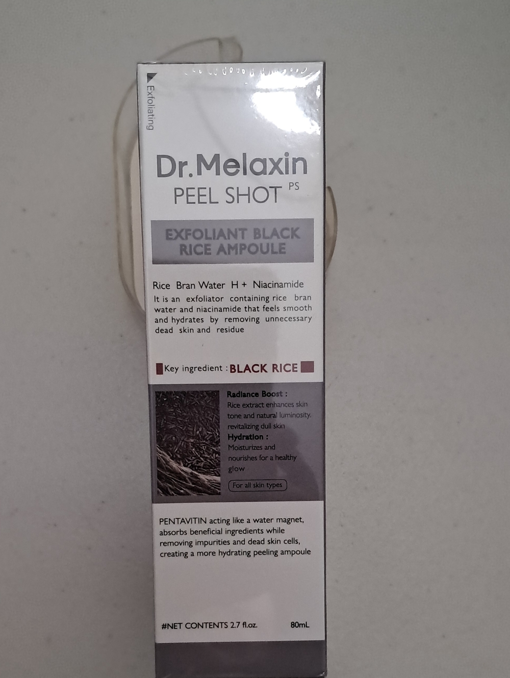 Dr. Melaxin Peel Shot Exfoliant Black Rice Ampoule